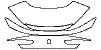 BMW 8 Series Coupe 2019 - Trunk Lid (without model emblem)
