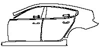 (left) Door+B Pillar+Rear Fender+Side Skirt