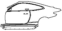 BMW 4 Series Coupe 2021 - (left) Door+Side Skirt+Rear Fender