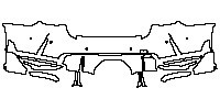 BMW 4 Series Convertible 2014 - Rear Bumper (with M Performance Package, M Performance Exhaust System)