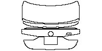 BMW 4 Series Coupe 2021 - Trunk Lid (with US License plate cutout , with ''M4'' emblem)