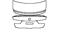 BMW 3 Series Sedan 2014 - Trunk Lid (without model emblem)