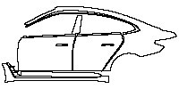 (left) Door+Side Skirt+Rear Fender