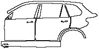 (left) Door+BC Pillar+Rear Fender+Side Skirt