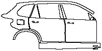 (right) Door+BC Pillar+Rear Fender+Side Skirt