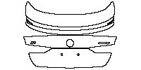 BMW i4 Exterior 2023 - Trunk Lid (with ''i4'' , ''eDrive40'' emblem,with spoiler)
