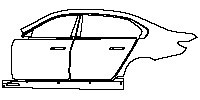 (left)Door+Side Skirt+Rear Fender