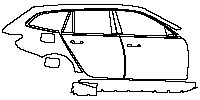 (right)Door+Side Skirt+Rear Fender