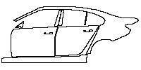 (left)Door+Side Skirt+Rear Fender