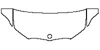 BMW 3 Series Sedan 2012 - Hood+Fender (One third of Hood + Fender)