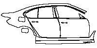 (right)Door+Side Skirt+Rear Fender