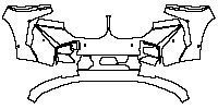 BMW XM Exterior 2023 - Bumper+Headlamp (with 7 PDC)