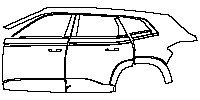 BMW XM Exterior 2023 - (left)Door+Side Skirt+Rear Fender