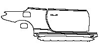 BMW 4 Series Convertible 2014 - (right) Door+Rear Fender+Side Skirt