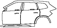 (left) Door+Rear Fender+Side Skirt