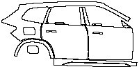 (right) Door+Rear Fender+Side Skirt