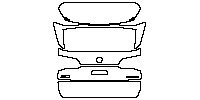 BMW X5 Standard Wheelbase 2014 - Trunk Lid (with ''X5'' ''xDrive 50e'' model emblem)