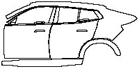 (left) Door+Rear Fender+Side Skirt