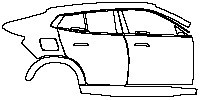 (right) Door+Rear Fender+Side Skirt