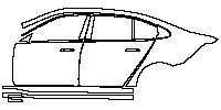 BMW i5 Exterior 2024 - (left) Door+Rear Fender+Side Skirt