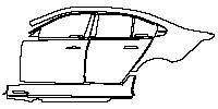 (left) Door+Rear Fender+Side Skirt