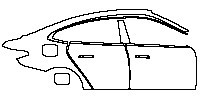 BMW 4 Series Gran Coupe 2015 - (right) Door+Rear Fender