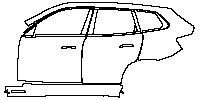 (left) Door+Rear Fender+Side Skirt