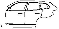 (left) Door+Rear Fender+Side Skirt