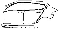 (left) Door+Rear Fender+Side Skirt