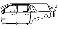 (left) Door+Rear Fender+Taillight