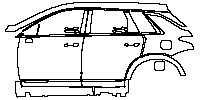 (left) Door+Rear Fender+Side Skirt