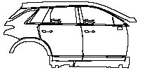 (right) Door+Rear Fender+Side Skirt