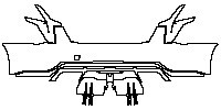 Cadillac CT5 V-Series Blakwing Exterior 2020 - Rear Bumper (with Carbon Fiber Package, with 6 PDC)
