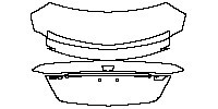 Cadillac CT5 V-Series Blakwing Exterior 2020 - Trunk Lid (without Carbon Fiber Package, with ''CT5'', ''V Blackwing'' emblems)