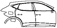 (right) Door+Rear Fender+Side Skirt
