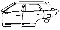 (left) Door+Rear Fender+Side Skirt