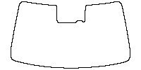 Chery Tiggo 9 Window 2023 - Windshield (with mirror and dotted area cutout)
