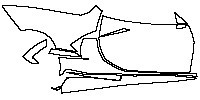 Chevrolet Corvette Stingray 2014 - (right) Door+Side Skirt+Rear Fender (with carbon fiber package)