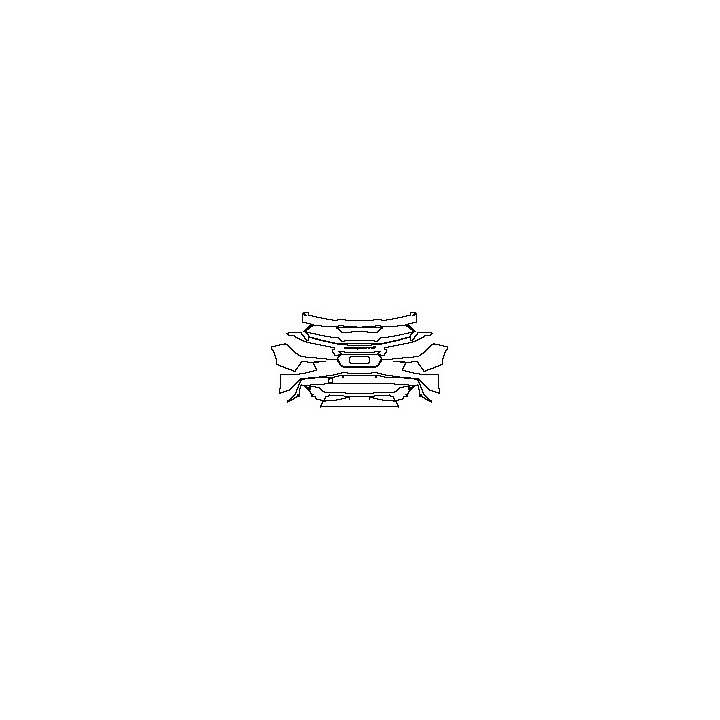Chevrolet Corvette Stingray 2014 - Rear Bumper (with ''Z51''performance package, with ''Corvette'' model emblem)