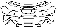 Chevrolet Corvette Stingray 2014 - Rear Bumper (without Z51 Performance Package, with ''Corvette'' model ebmlem)