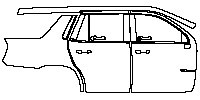 (right)Door+Side Skirt+Rear Fender