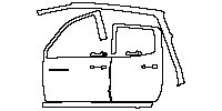 (left) Door+Rear Fender+Side Skirt