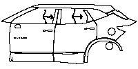 (left) Door+Rear Fender+Side Skirt
