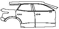 (right) Door+Rear Fender+Side Skirt