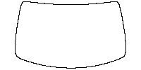 Chevrolet Blazer EV (US) Window 2024 - Windshield (without mirror cutout)