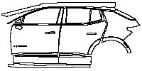 (left) Door+Rear Fender+Side Skirt