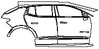 (right) Door+Rear Fender+Side Skirt