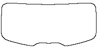 Deepal S07 Window 2023 - Rear Window (Edge ends at the inner side of dotted area)
