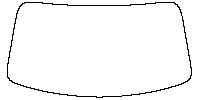 Deepal S07 Window 2023 - Windshield (without mirror cutout , Edge ends at the inner side of dotted area)