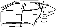 (left) Door+Rear Fender+Side Skirt